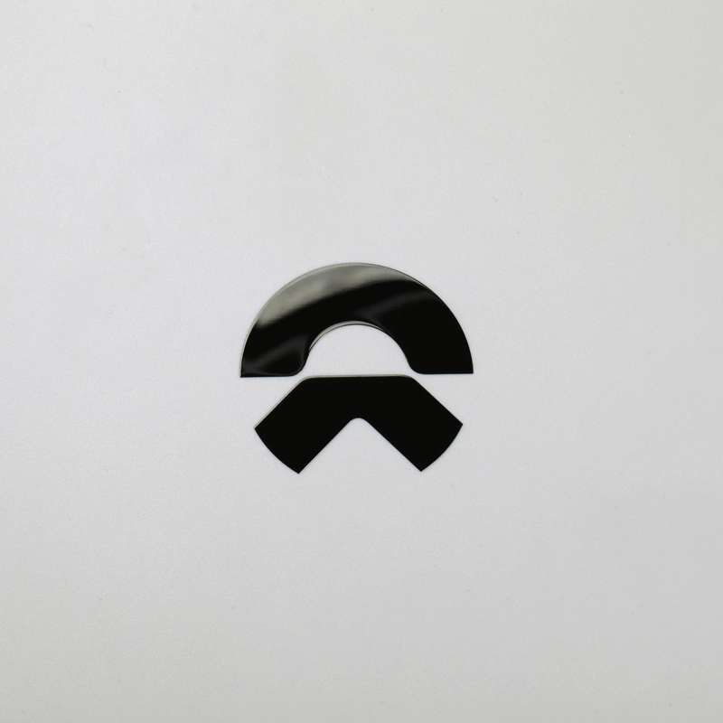 Adesivo de níquel 3D logotipo do emblema do carro preto cromado