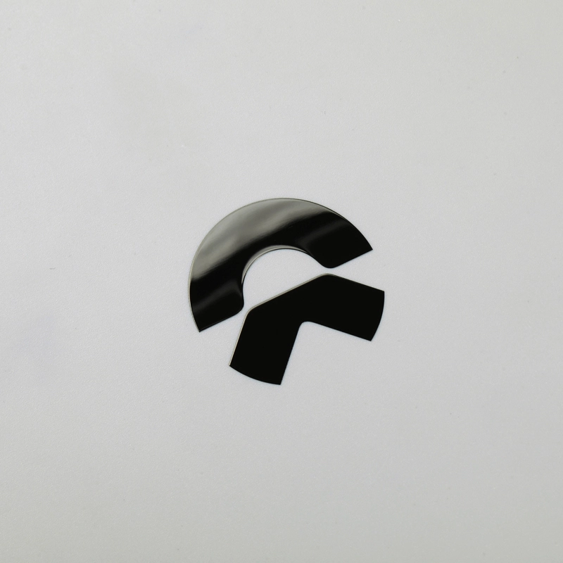Adesivo de níquel 3D logotipo do emblema do carro preto cromado