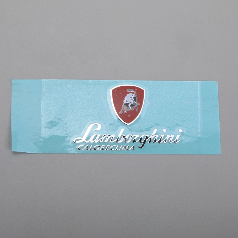 Etiqueta de galvanoplastia de metal imprimindo etiqueta de logotipo colorido