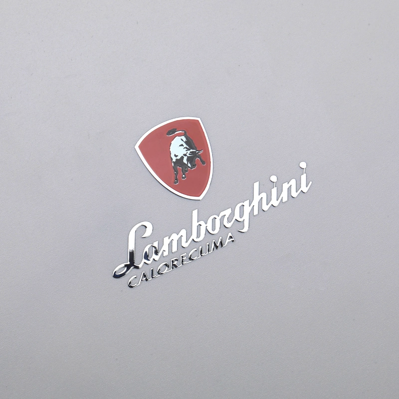 Etiqueta de galvanoplastia de metal imprimindo etiqueta de logotipo colorido