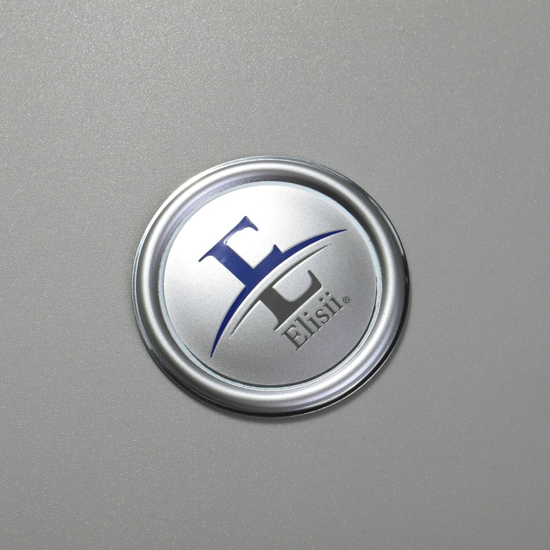 Etiqueta de alumínio com logotipo personalizado adesivo em relevo 3D