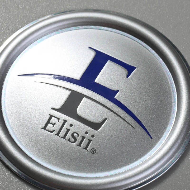 Etiqueta de alumínio com logotipo personalizado adesivo em relevo 3D