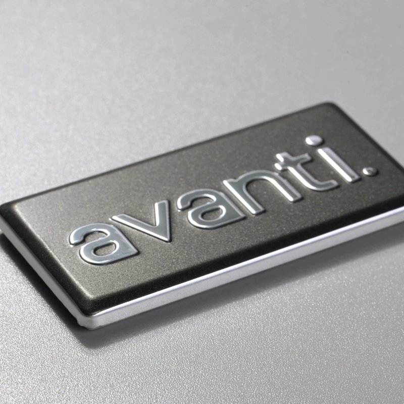 Placa de identificação de alumínio anodizado para impressão de etiquetas de alumínio