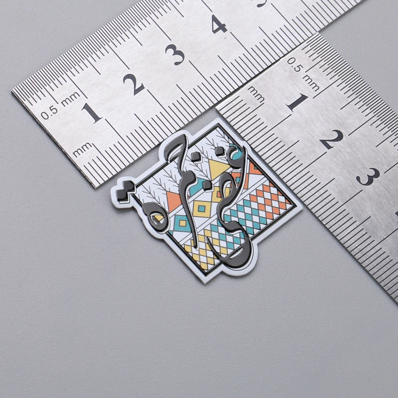 Etiquetas de impressão em tela de seda para placa de identificação com logotipo de alumínio