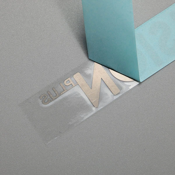 Adesivo de logotipo de metal de transferência